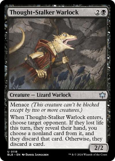 Thought-Stalker Warlock (Bloomburrow) Near Mint - Nick Nack's Full Frontal Attack
