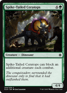 Spike - Tailed Ceratops (Ixalan) Near Mint - Nick Nack's Full Frontal Attack