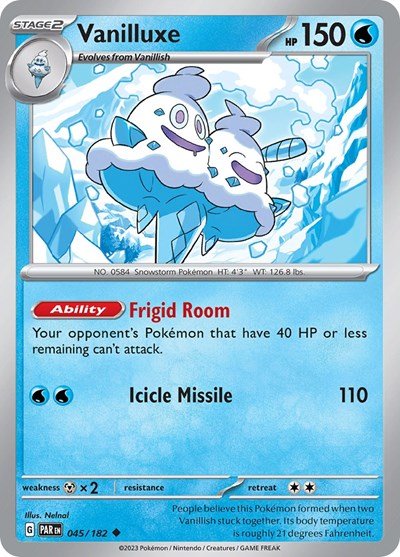Vanilluxe (Scarlet and Violet: Paradox Rift) Near Mint - Nick Nack's Full Frontal Attack