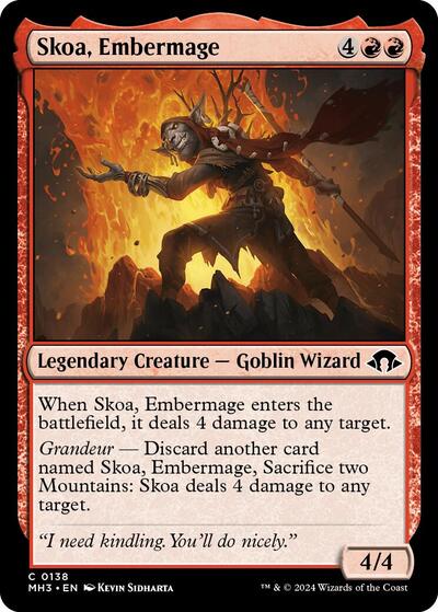 Skoa, Embermage (Modern Horizons 3) Near Mint - Nick Nack's Full Frontal Attack