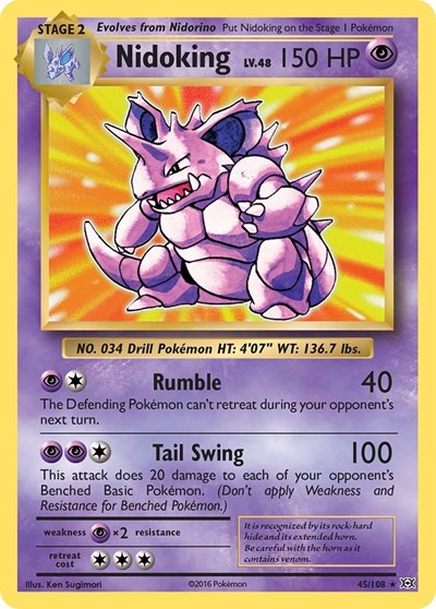 Nidoking (XY - Evolutions) Near Mint Holofoil