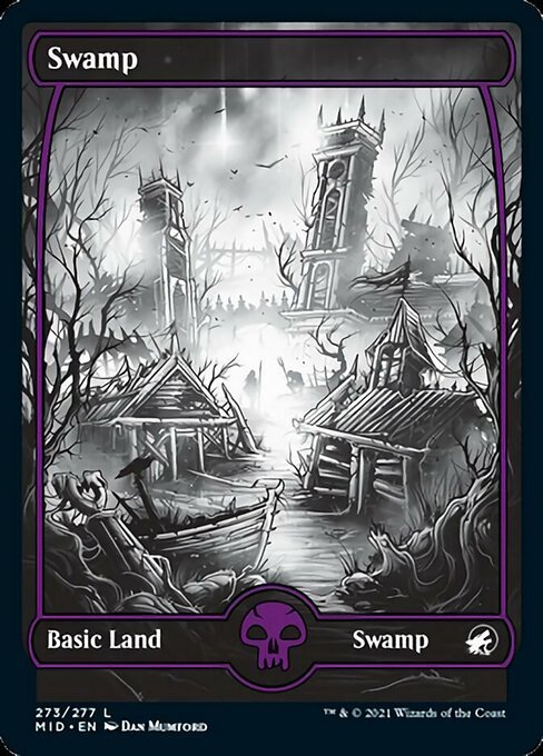 Swamp (273) (Innistrad: Midnight Hunt) Near Mint - Nick Nack's Full Frontal Attack