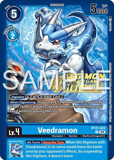 Veedramon (Judge Pack 2025 Wave 2) (Cyber Eden) Near Mint Foil - Nick Nack's Full Frontal Attack
