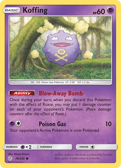 Koffing (SM - Cosmic Eclipse) Near Mint