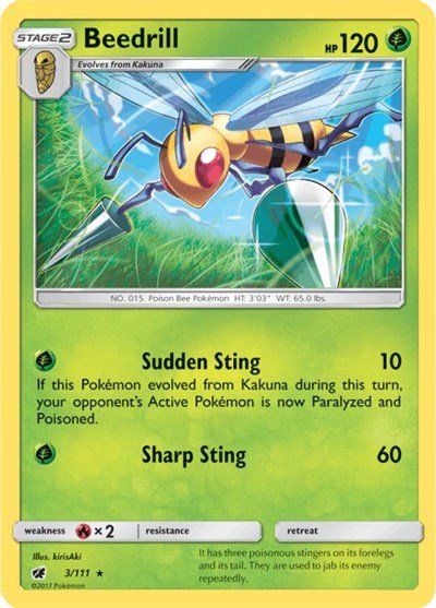 Beedrill (SM - Crimson Invasion) Near Mint - Nick Nack's Full Frontal Attack