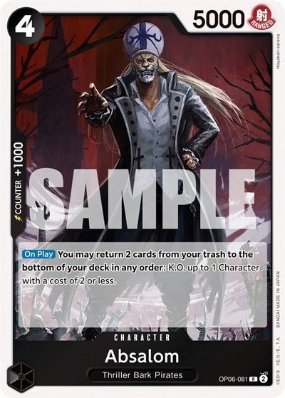 Absalom (Wings of the Captain) Near Mint Foil - Nick Nack's Full Frontal Attack