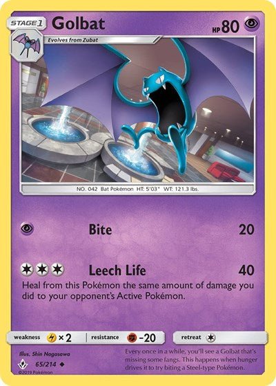 Golbat (SM - Unbroken Bonds) Near Mint - Nick Nack's Full Frontal Attack