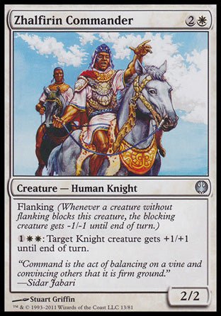 Zhalfirin Commander (Duel Decks: Knights vs Dragons) Near Mint - Nick Nack's Full Frontal Attack
