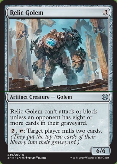 Relic Golem (Zendikar Rising) Near Mint - Nick Nack's Full Frontal Attack