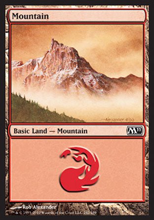 Mountain (242) (Magic 2011 Core Set) Near Mint - Nick Nack's Full Frontal Attack