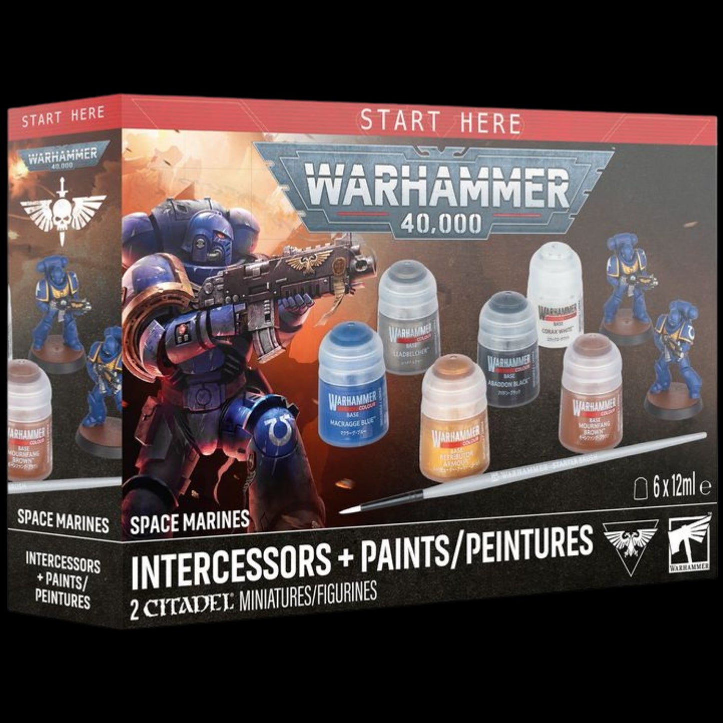 Wahammer 40k - Space Marines - Intercessors + Paints Set