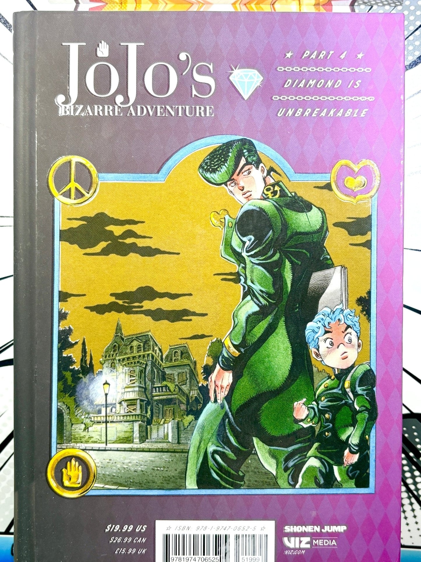 Jojo's Bizarre Adventure Vol 1 Part 4 Diamond is Unbreakable Hardcover - Nick Nack's Full Frontal Attack