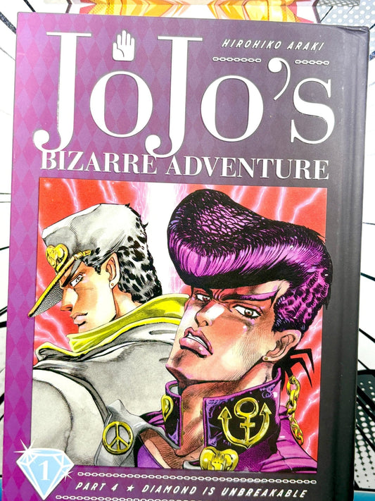 Jojo's Bizarre Adventure Vol 1 Part 4 Diamond is Unbreakable Hardcover - Nick Nack's Full Frontal Attack
