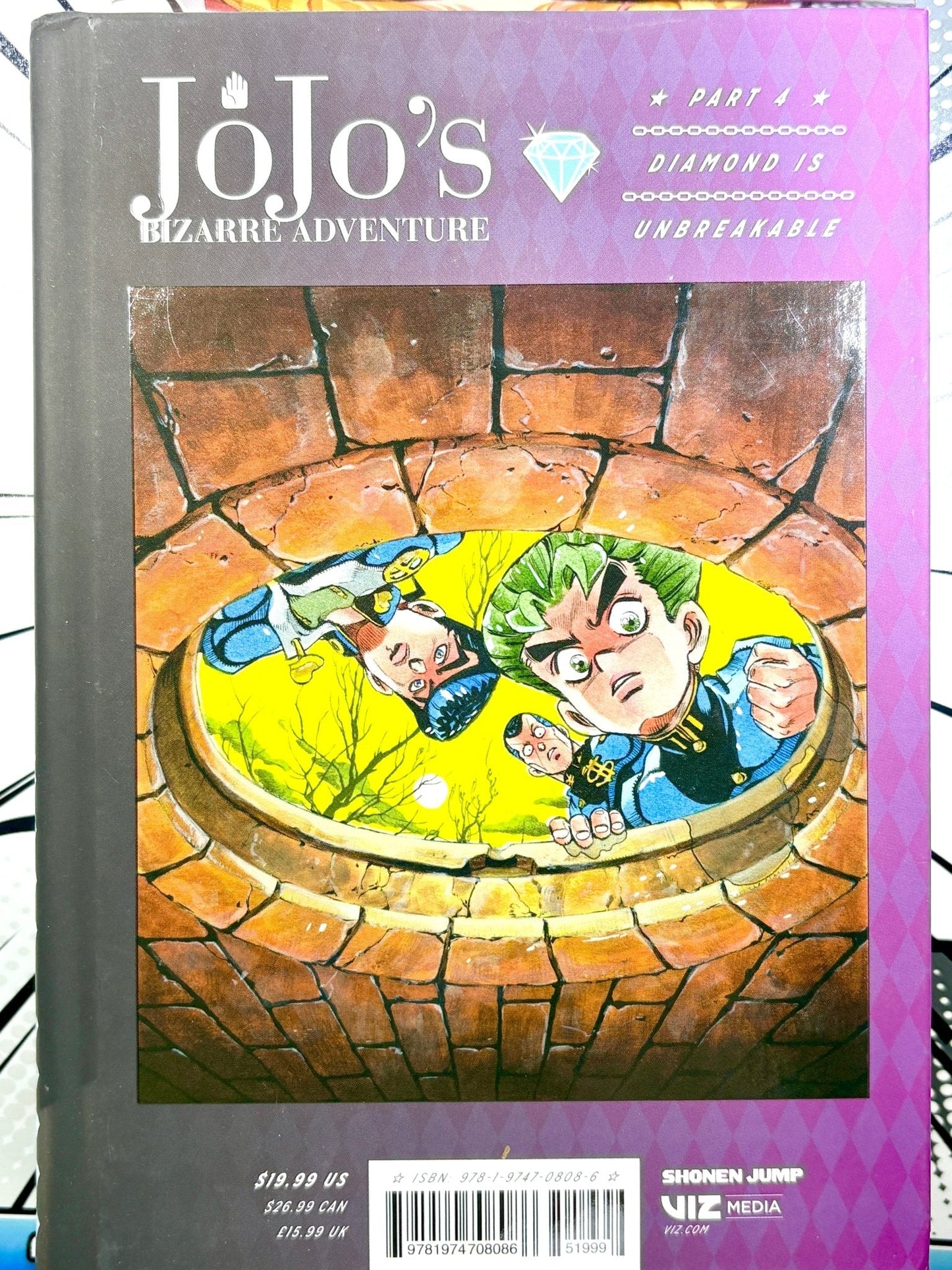 Jojo's Bizarre Adventure Vol 2 Part 4 Diamond is Unbreakable Hardcover - Nick Nack's Full Frontal Attack