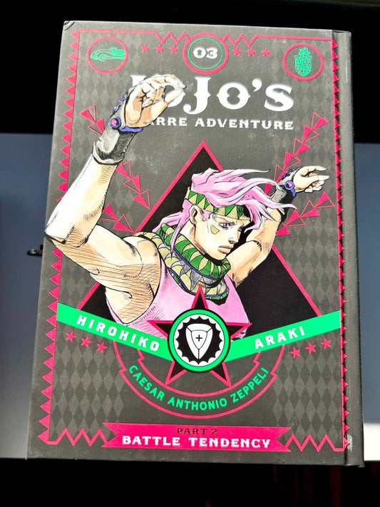 Jojo's Bizarre Adventure Vol 3 Part 2 Battle Tendency Hardcover - Nick Nack's Full Frontal Attack