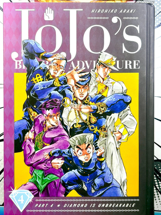 Jojo's Bizarre Adventure Vol 4 Part 4 Diamond is Unbreakable Hardcover - Nick Nack's Full Frontal Attack