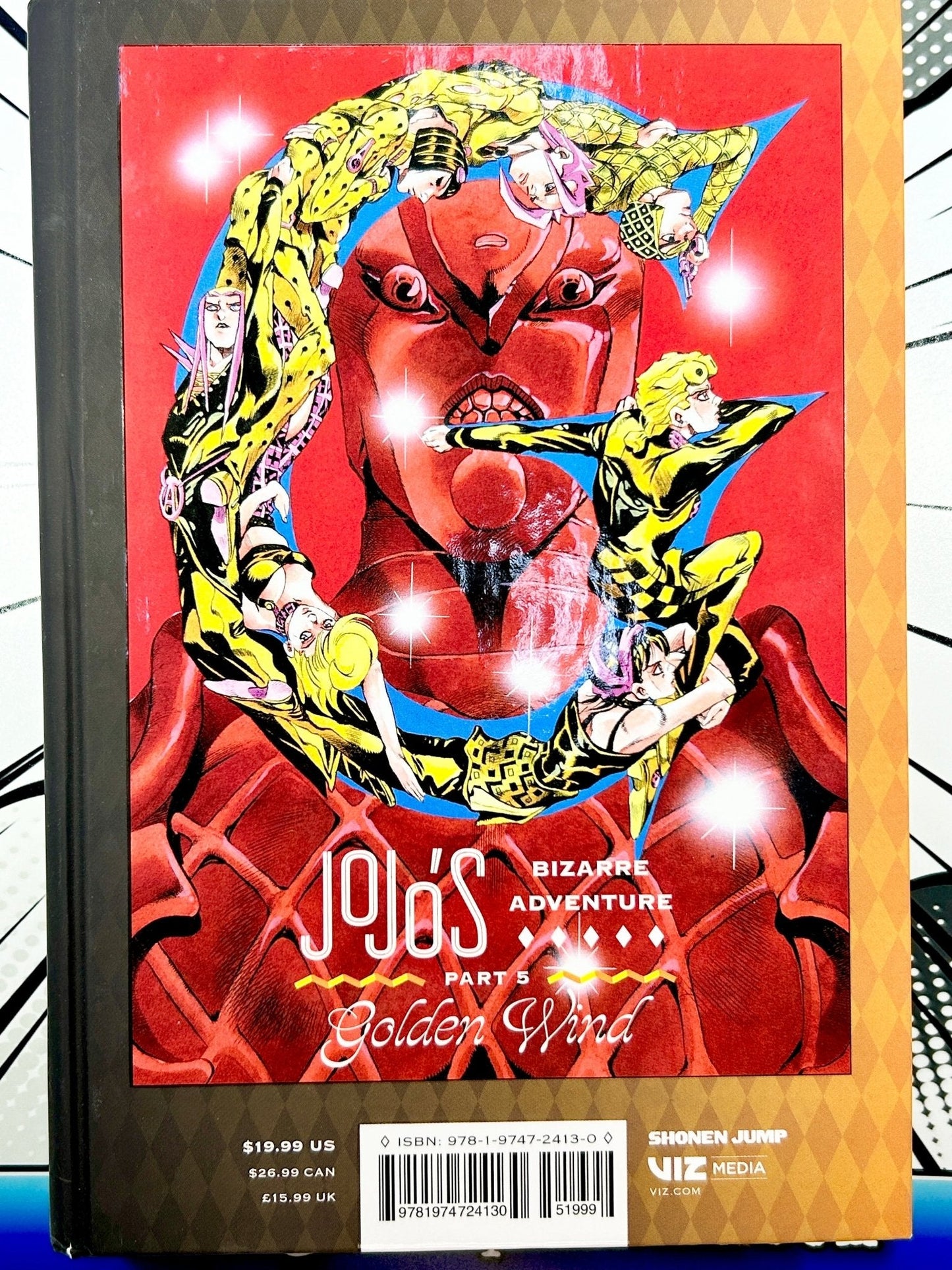 Jojo's Bizarre Adventure Vol 5 Part 5 Golden Wind Hardcover - Nick Nack's Full Frontal Attack