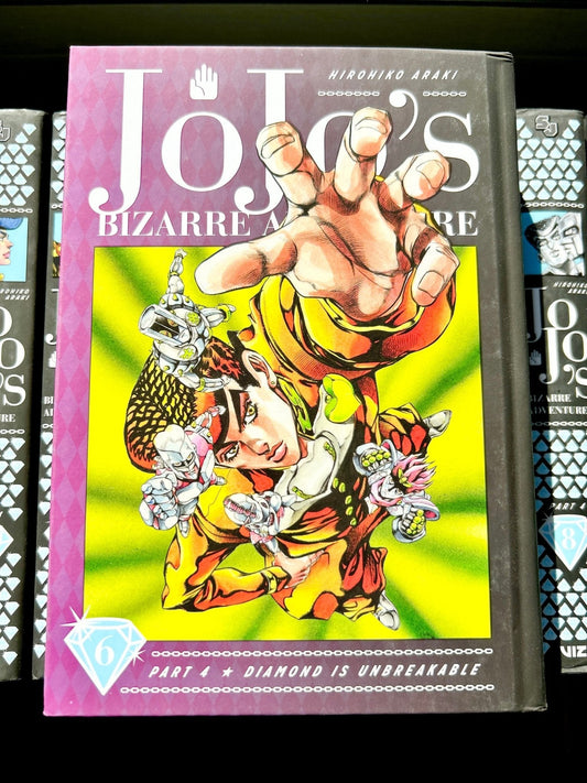 Jojo's Bizarre Adventure Vol 6 Part 4 Diamond is Unbreakable Hardcover - Nick Nack's Full Frontal Attack