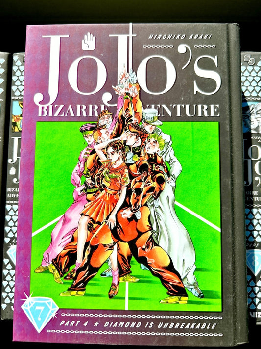 Jojo's Bizarre Adventure Vol 7 Part 4 Diamond is Unbreakable Hardcover - Nick Nack's Full Frontal Attack