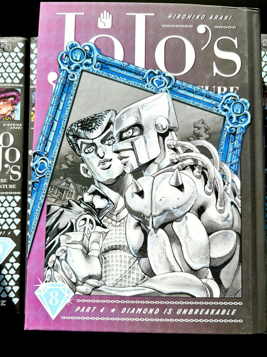 Jojo's Bizarre Adventure Vol 8 Part 4 Diamond is Unbreakable Hardcover - Nick Nack's Full Frontal Attack