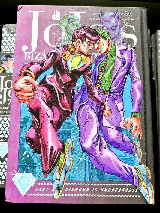 Jojo's Bizarre Adventure Vol 9 Part 4 Diamond is Unbreakable Hardcover - Nick Nack's Full Frontal Attack