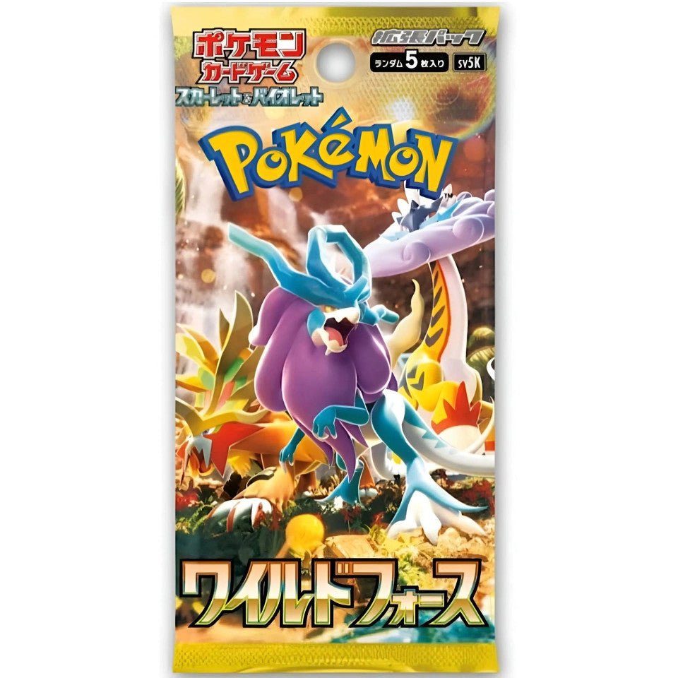 Pokemon TCG Scarlet & Violet sv5K - Wild Force Japanese (1 Booster Pack) - Nick Nack's Full Frontal Attack