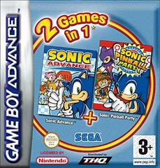2 Games in 1: Sonic Advance + Sonic Pinball Party - PAL GameBoy Advance