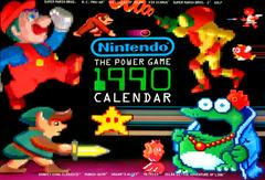 Calendrier Nintendo Power Game 1990 - Nintendo Power