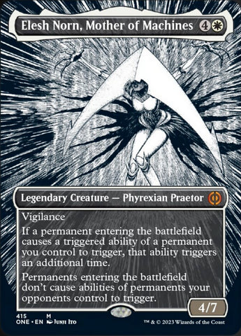 Elesh Norn, Mother of Machines (Borderless Manga) [Phyrexia: All Will Be One]