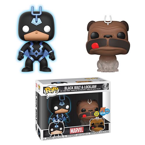 GITD Black Bolt & Vanishing Lockjaw Pop! 2-Pack