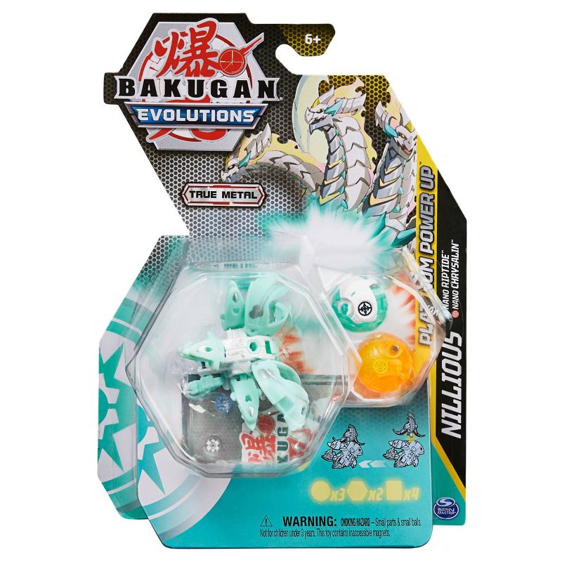 Bakugan Evolutions Platinum Power Up Character Packs - Nillious w/ Nano Riptide & Chrysalin