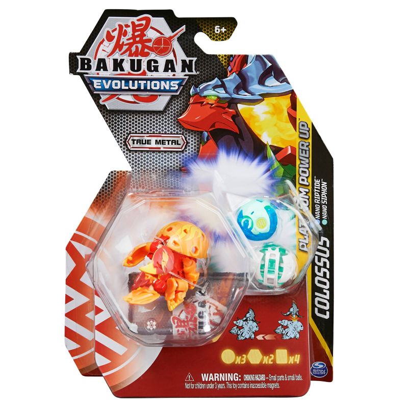 Bakugan Evolutions Platinum Power Up Character Packs - Colossus w/ Nano Riptide & Siphon