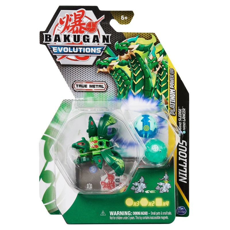 Bakugan Evolutions Platinum Power Up Character Packs - Nillious w/ Nano Sledge & Lancer