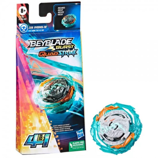 Beyblade Burst Quad Strike Single Pack Assortment Zeal Nyodhog N8