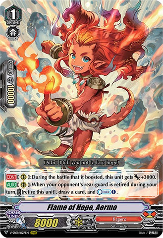 Flame of Hope, Aermo (V-SS08/027EN) [Clan Selection Plus Vol.2]