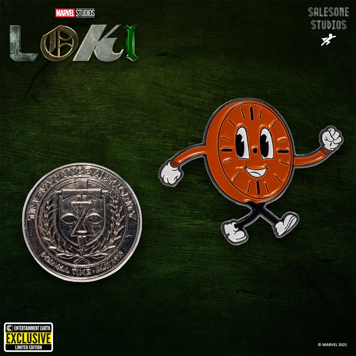 Loki Time Variance Authority et Miss Minutes Pin Lot de 2 – Exclusivité Entertainment Earth