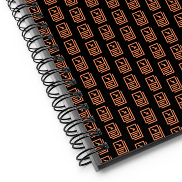 "Card Icon" (Orange) Spiral notebook
