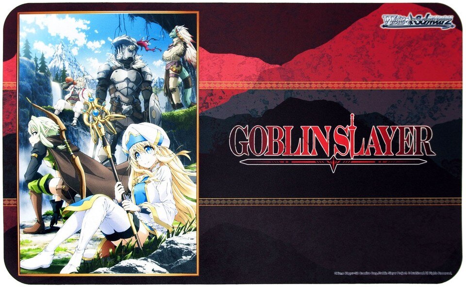 WeiB Schwarz Goblin Slayer Playmat