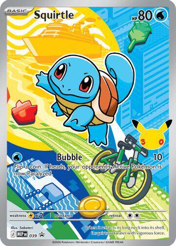 Squirtle - 039 (ME: Mega Evolution Promo) Near Mint Holofoil - Nick Nack's Full Frontal Attack