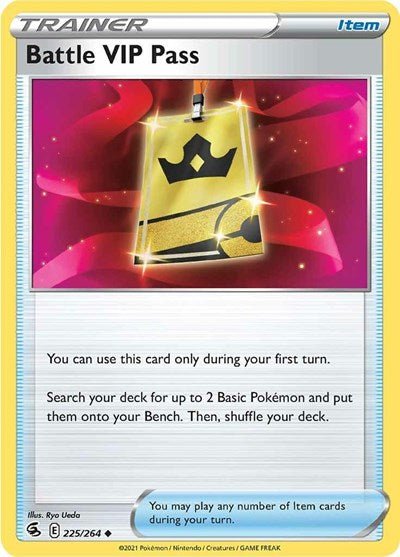 Battle VIP Pass (SWSH08: Fusion Strike) Near Mint - Nick Nack's Full Frontal Attack