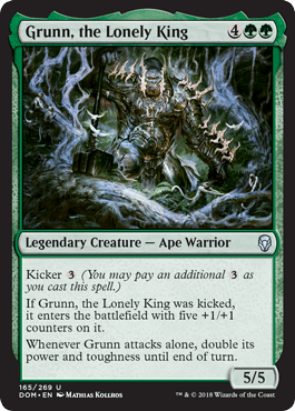 Grunn, the Lonely King (Dominaria) Near Mint - Nick Nack's Full Frontal Attack