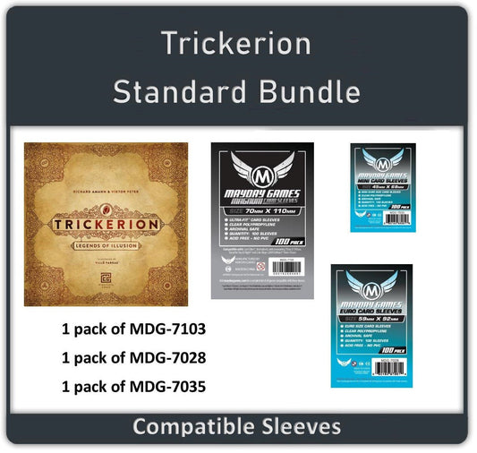 "Trickerion: Legends of Illusion" Compatible Card Sleeve Bundle - Nick Nack's Full Frontal Attack