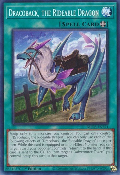 Dracoback, the Rideable Dragon (25th Anniversary Tin: Dueling Heroes Mega Pack) Light Play 1st Edition - Nick Nack's Full Frontal Attack