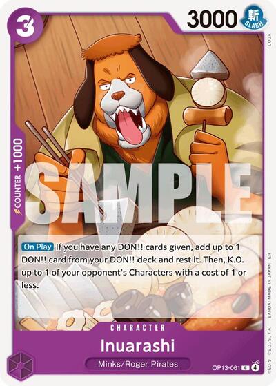 Inuarashi (Carrying On His Will) Near Mint