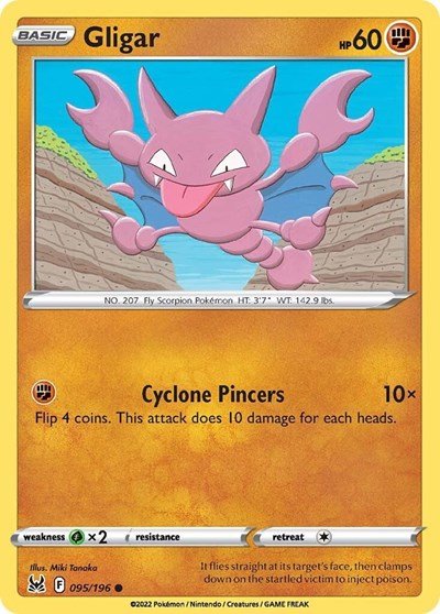 Gligar (SWSH11: Lost Origin) Near Mint - Nick Nack's Full Frontal Attack