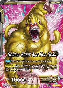 Golden Great Ape Son Goku // Long Odds SS4 Son Goku (Colossal Warfare) Near Mint
