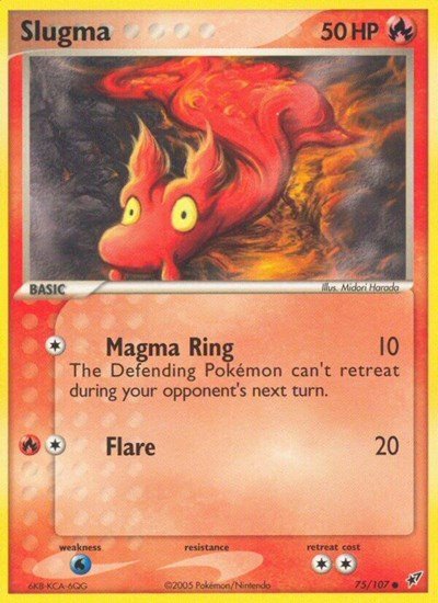 Slugma - 075 (Deoxys) Light Play - Nick Nack's Full Frontal Attack