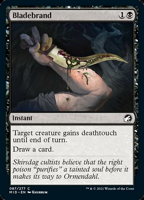 Bladebrand (Innistrad: Midnight Hunt) Near Mint - Nick Nack's Full Frontal Attack