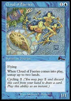 Cloud of Faeries (Urza's Legacy) Medium Play - Nick Nack's Full Frontal Attack
