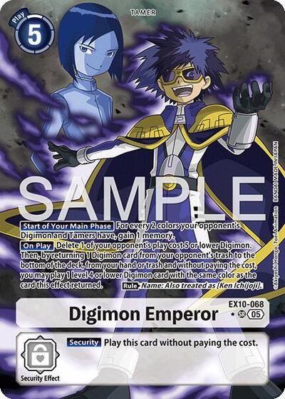 Digimon Emperor (Alternate Art) (Sinister Order) Near Mint Foil